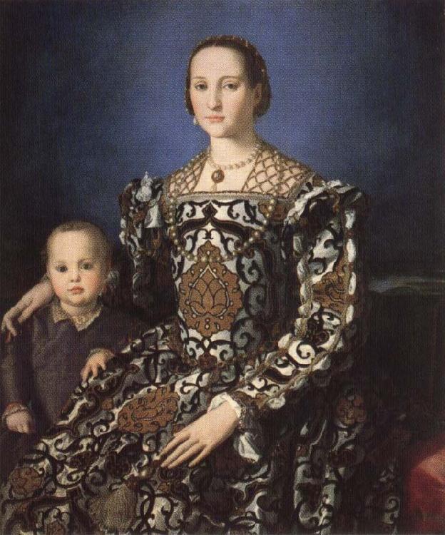 Agnolo Bronzino Portrait of Eleonora of Toledo with Her Son Giovanni de'Medici oil painting image